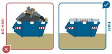 Asbèst mester paket’é i transporté apart.